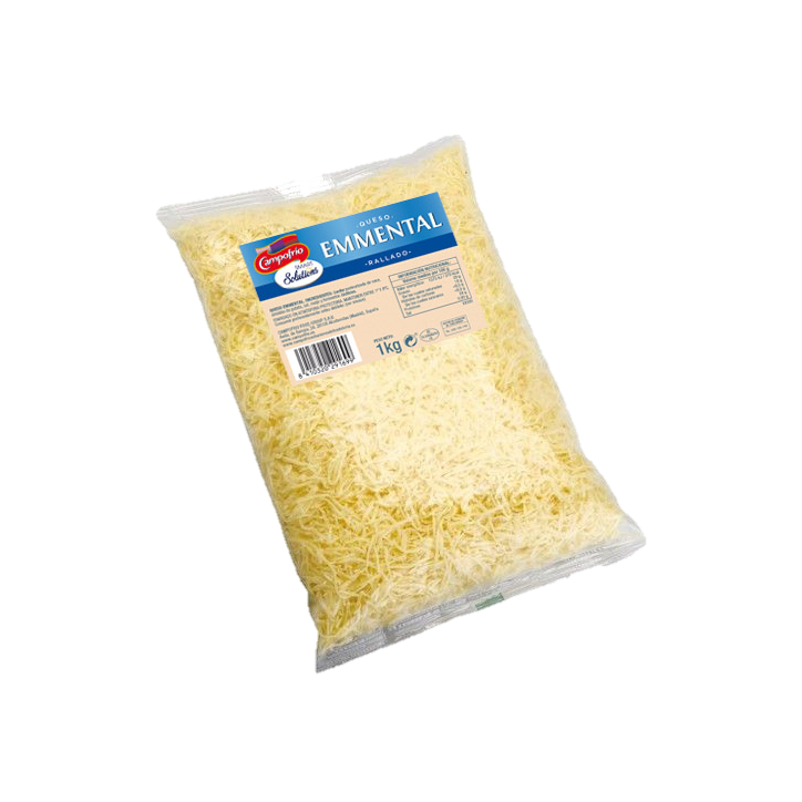 BOLSA EMMENTAL RALLADO 1 KG  (PRECIO KILO)