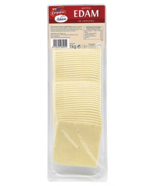QUESO EDAM 40%MG CF LONCHAS  1 KG (UD.)