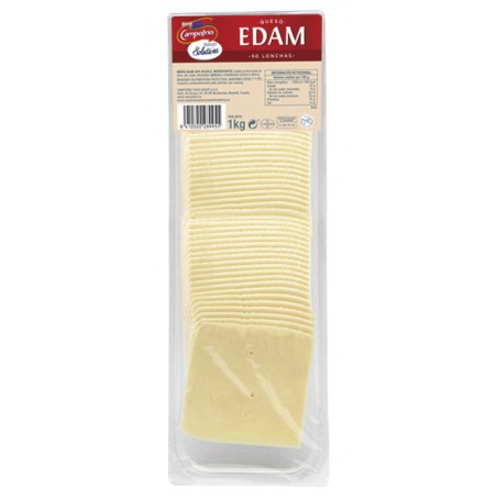 QUESO EDAM 40%MG CF LONCHAS  1 KG (UD.)