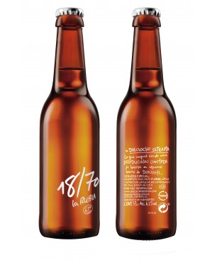 CERVEZA 18/70 RUBIA 1/3 RETORNABLE (24 UD.)