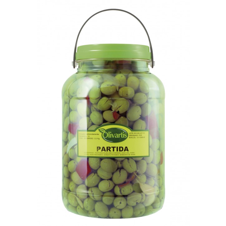 ACEITUNA HOJIBLANCA PARTIDA 2,5 KG (UD.)
