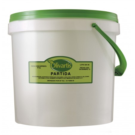 ACEITUNA HOJIBLANCA PARTIDA 9 KG (UD.)