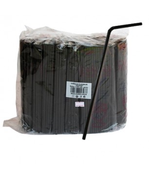 CAÑAS PAPEL FLEXIBLESCOLOR NEGRO 250 UD(UD.)