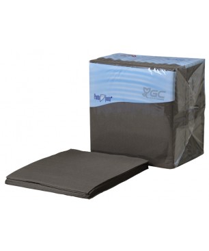 SERVILLETA 2/C 40X40 P.P NEGRO(UD.)