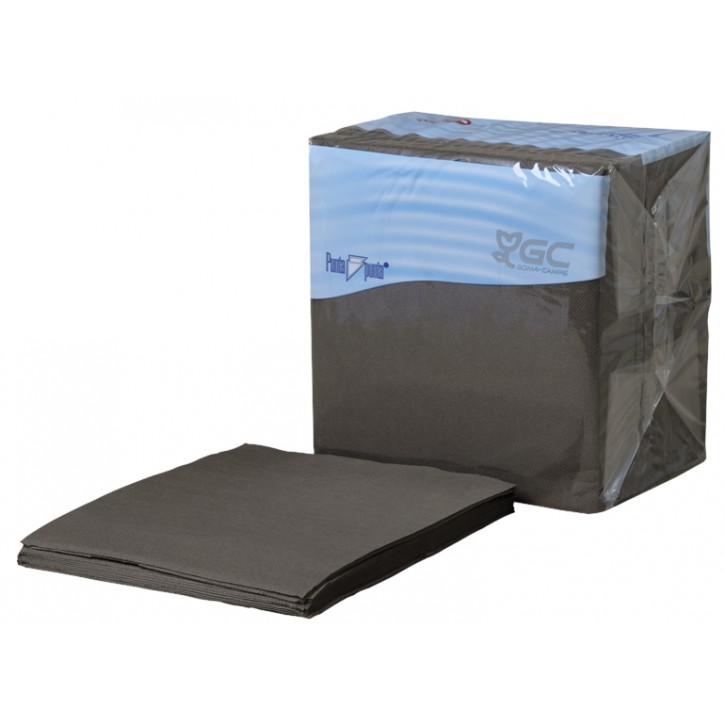 SERVILLETA 2/C 40X40 P.P NEGRO(UD.)