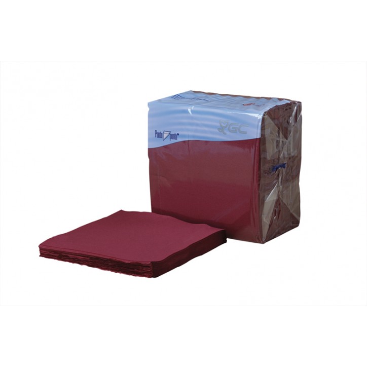 SERVILLETA 2/C 40X40 P.P. BURDEOS(UD.)