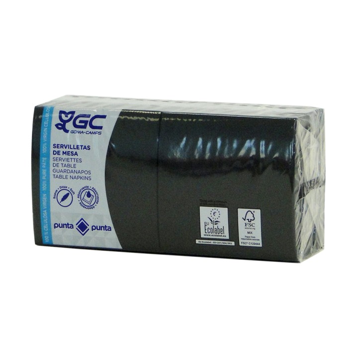 TOVALLÓ 2/C 20X20 P.P. NEGRE 100 UD X 30 (UD)