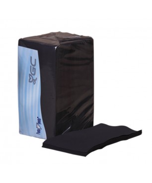 SERVLLETA NEGRA 2/C 30 X 40 PLEGABLE P.P.(20 UD.)