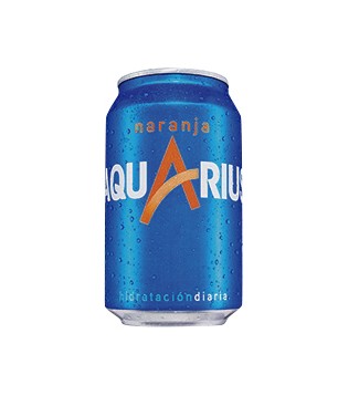 AQUARIUS NARANJA LATA 33 CL.(24 UD.)