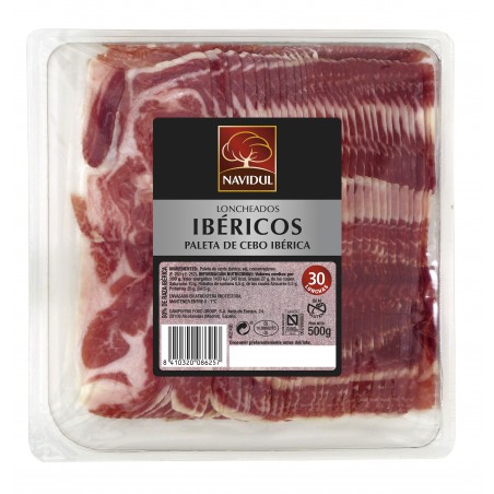 PALETA IBERICA LONCHEADA 500 GR NAVIDUL(KG.)