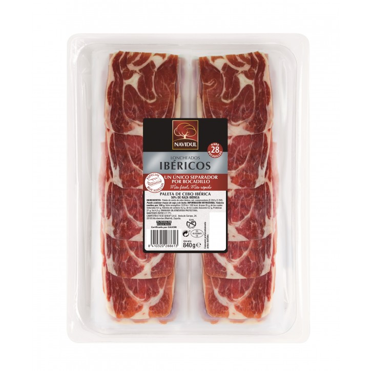 BANDEJA PALETA LONCHEADA IBERICA 840GR  (UD)