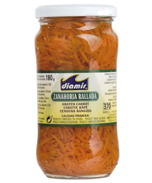 ZANAHORIA RALLADA TARRINA 370 GR MONTEY (12 UD.)